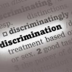 Dictionary page highlighting the word discrimination.