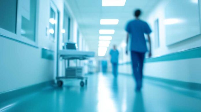 shutterstock_2600957699.jpg featured image Blurred hospital corridor with medical staff walking