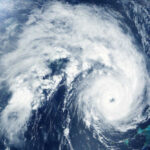 Melissa EXPLODES Into Monster Satellite image of a hurricane over the ocean.