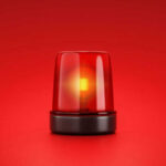 PREDATOR Attacks 9-Year-Old Playing at Home (Video) Red emergency light on red background