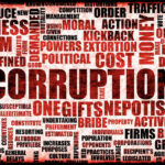 Corruption Scandal Rocks FEMA Leadership Corruption-related word cloud, highlighting corruption, political, bribery.
