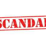Fraud Tourists EXPOSE $18 Billion Scandal Red stamp with the word scandal