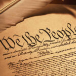 Constitutional BOMBSHELL Rocks Trump Authority U.S. Constitution We the People with feather quill.