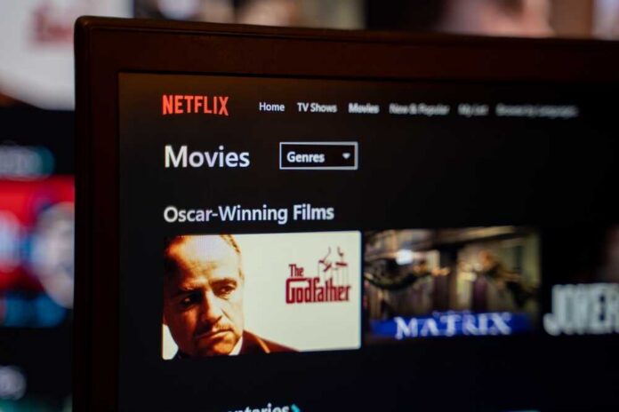 Netflix interface displaying Oscar-winning films