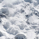 Avalanche BURIES 16 — Nine Still Missing An avalanche cascading down a snowy mountain