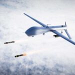 Drone Strike Warning SHAKES Coastal State Military drone releasing missiles in the sky