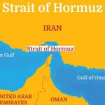 Hormuz War Zone Shocks Oil Markets Map highlighting the Strait of Hormuz and surrounding countries