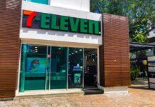 Exterior view of a 7-Eleven convenience store