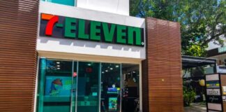 Exterior view of a 7-Eleven convenience store