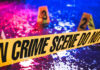 Perfect ‘Influencer’ Couple DEAD — What Went Wrong? Crime scene tape with blurred evidence markers.