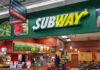 Subway restaurant inside a grocery store.