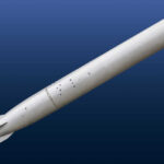 Russia’s Nuclear Warning: Hypersonic ‘Oreshnik’ Unleashed A missile displayed against a blue background