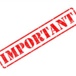 Red stamp with the word 'IMPORTANT' on a white background