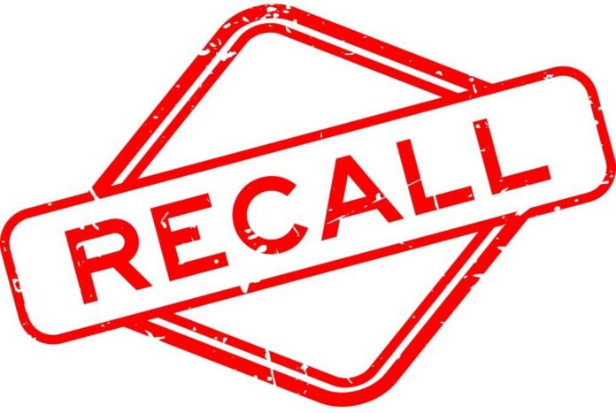 shutterstock_2044969001.jpg Red stamp with the word 'RECALL' inside a diamond shape