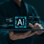 AI PLANNED Mass Shooting — Bombshell Lawsuit Person holding tablet with AI hologram display