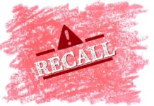 Flying Glass Horror – 70,000 Recalled Recall alert with an exclamation mark on a red background