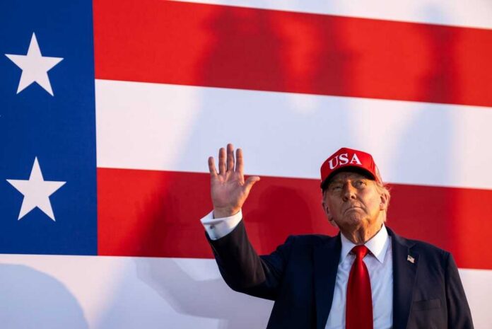 President,Donald,Trump,Thanks,The,Crowd,After,Remarks,At,The President Donald Trump