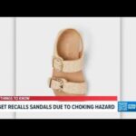 Target Recall Panic: Deadly Pearls? Target recalls children's sandals over choking hazard