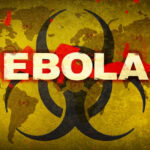 Ebola Explodes Past 2,000 Dead Biohazard symbol over world map referencing Ebola