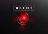 Rare Deadly Amoeba Linked to THIS Lake? Red alert light against black background, text ALERT.
