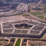 Pentagon Power Struggle Explodes — He’s Out! Aerial view of the Pentagon surrounded by roads