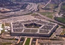 Pentagon Power Struggle Explodes — He’s Out! Aerial view of the Pentagon surrounded by roads