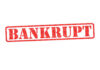 VIDEO: Bankruptcy Wave Hits THESE Americans Red stamped word bankrupt on white background
