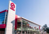 Shake-Up: Target Makes a Power Grab Exterior view of a Target store with a clear blue sky