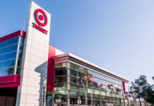 Shake-Up: Target Makes a Power Grab Exterior view of a Target store with a clear blue sky