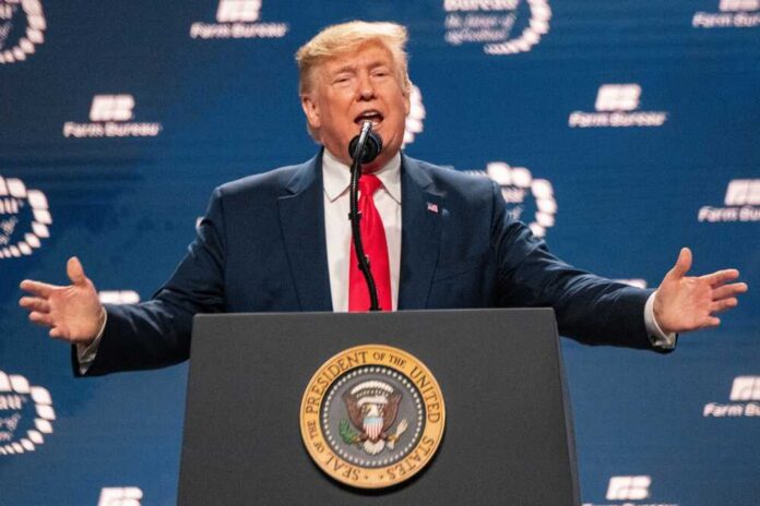 U.s.,President,Donald,Trump,At,The,101st,American,Farm,Bureau President Donald Trump