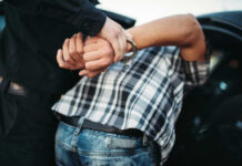 Pre-Dawn Raid SHOCKS America Person in handcuffs arrested by police officer.