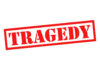 VIDEO: Tragedy Stuns Churchgoers Red tragedy stamp on white background